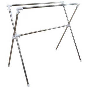 積水樹脂 ステンクラ- 布団干し 物干し スタンド ステン＆ホワイト FDX-40S