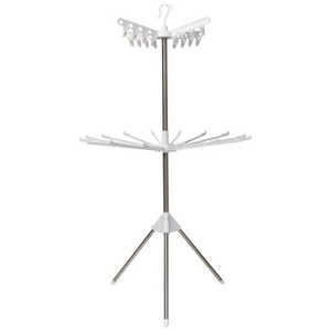 積水樹脂 ステンクラー 物干し スタンド パラソル ピンチハンガー タオルハンガー 室内専用 コスモス ホワイト SC-2W