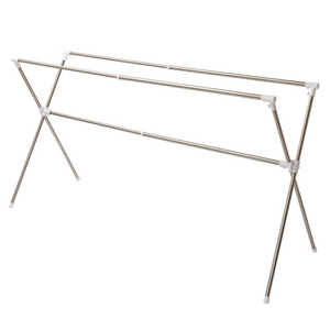 積水樹脂 布団干し 4枚干し 多機能 伸縮 折り畳み ステン&ホワイト FDX-50S 積水樹脂 布団干し 4枚干し 多機能 伸縮 折り畳み ステン&ホワイト FDX-50S