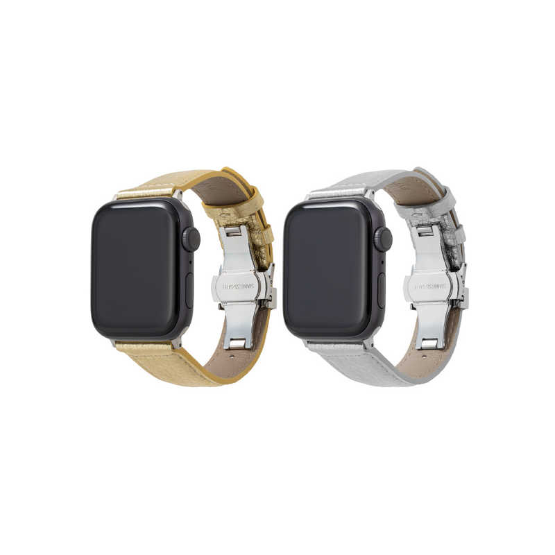 坂本ラヂヲ 坂本ラヂヲ Apple Watch (44/42mm) PikaPika Leather Watchband ゴールド GWBPK-AW01GLD  