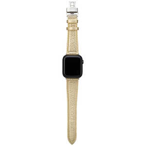 坂本ラヂヲ Apple Watch (44/42mm) PikaPika Leather Watchband ゴールド GWBPK-AW01GLD 