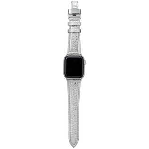 坂本ラヂヲ Apple Watch (40/38mm) PikaPika Leather Watchband シルバー GWBPK-AW02SLV 