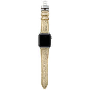 坂本ラヂヲ Apple Watch (40/38mm) PikaPika Leather Watchband ゴールド GWBPK-AW02GLD 