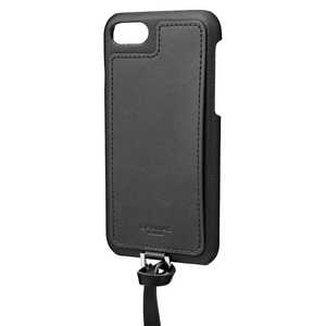ܥ¥ iPhone SE(32)/8/7 Shrink PU Leather Strap type Shell Case BLK ֥å CSSSHIP18BLK