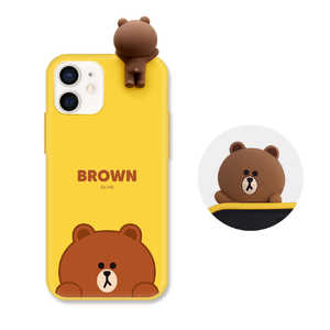 ROA iPhone 12 mini 5.4インチ対応 Figure BASIC COLOR SOFT SNEAK PEEK BROWN KCECSB024