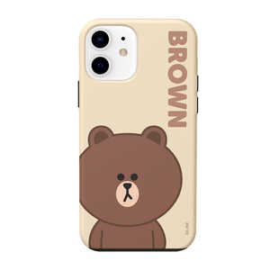 ROA iPhone 12 mini 5.4インチ対応 BASIC DUAL GUARD_BROWN_PB KCECSB035