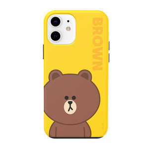 ROA iPhone 12 mini 5.4インチ対応 BASIC DUAL GUARD_BROWN_Y KCECSB036 ROA iPhone 12 mini 5.4インチ対応 BASIC DUAL GUARD_BROWN_Y KCECSB036