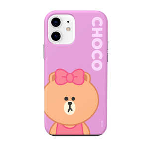 ROA iPhone 12 mini 5.4インチ対応 BASIC DUAL GUARD_CHOCO KCECSB037 ROA iPhone 12 mini 5.4インチ対応 BASIC DUAL GUARD_CHOCO KCECSB037
