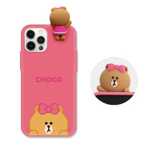 ROA iPhone 12/12 Pro 6.1インチ対応 Figure BASIC COLOR SOFT SNEAK PEEK CHOCO KCECSB056