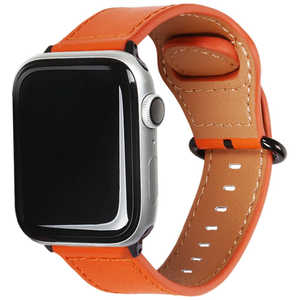 ROA Apple Watch 44mm/42mm用 GENUINE LEATHER STRAP オレンジ EGARDEN EGD20588AW