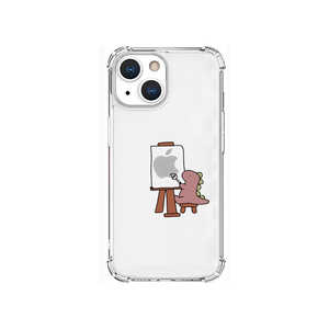 ROA iPhone 13 mini対応 5.4 inch ソフトタフケース おしごとザウルスー画家 ピンク AKAN AK20945I13MN ROA iPhone 13 mini対応 5.4 inch ソフトタフケース おしごとザウルスー画家 ピンク AKAN AK20945I13MN