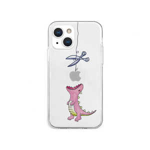 ROA iPhone 13 mini 5.4インチ ソフトクリアケース はらぺこザウルス ピンク AK20951I13MN ROA iPhone 13 mini 5.4インチ ソフトクリアケース はらぺこザウルス ピンク AK20951I13MN