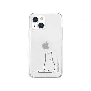 ROA iPhone 13 mini 5.4インチ AKAN ソフトクリアケース シロネコ AK20964I13MN ROA iPhone 13 mini 5.4インチ AKAN ソフトクリアケース シロネコ AK20964I13MN