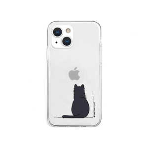 ROA iPhone 13 mini 5.4インチ AKAN ソフトクリアケース クロネコ AK20965I13MN ROA iPhone 13 mini 5.4インチ AKAN ソフトクリアケース クロネコ AK20965I13MN