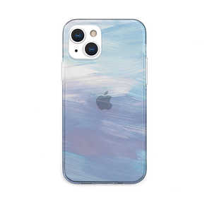 ROA iPhone 13 対応 6.1inch 2眼ソフトクリアケース　Blue　pastel AK20985I13