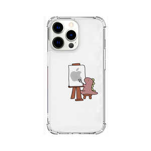 ROA iPhone 13 Pro 対応 6.1inch ソフトタフケース おしごとザウルス?画家 ピンク AK20999I13P ROA iPhone 13 Pro 対応 6.1inch ソフトタフケース おしごとザウルス?画家 ピンク AK20999I13P
