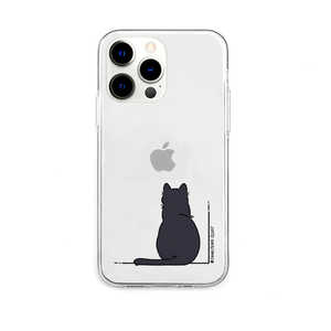 ROA iPhone 13 Pro 対応 6.1inch 3眼 ソフトクリアケース　KURONEKO AK21019I13P