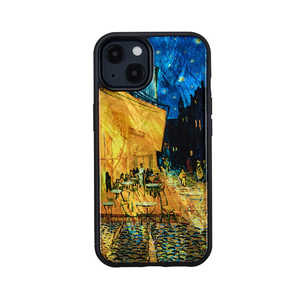 ROA iPhone 13 2眼 天然貝ケース 夜のカフェテラス ikins I21053I13