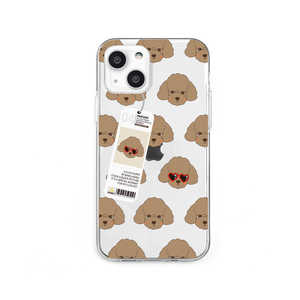 ROA iPhone 13 mini ソフトクリアケース poodle Dparks DS21113I13MN ROA iPhone 13 mini ソフトクリアケース poodle Dparks DS21113I13MN