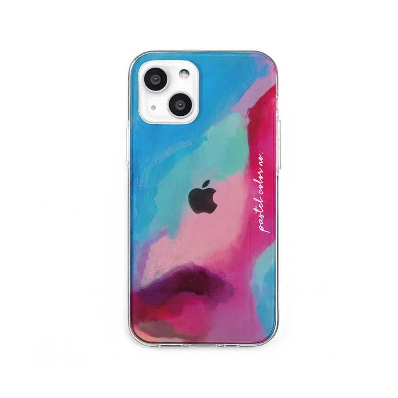 ROA ROA iPhone 13 mini ソフトクリアケース　Pastel color　PINKBLUE Dparks DS21133I13MN DS21133I13MN
