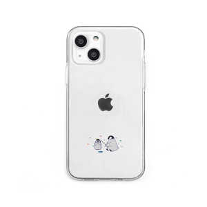 ROA iPhone 13 mini ソフトクリアケース ミニ動物 ペンギン Dparks DS21138I13MN