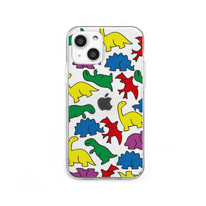 ROA iPhone 13 mini ソフトクリアケース カラフルザウルス Dparks DS21140I13MN ROA iPhone 13 mini ソフトクリアケース カラフルザウルス Dparks DS21140I13MN