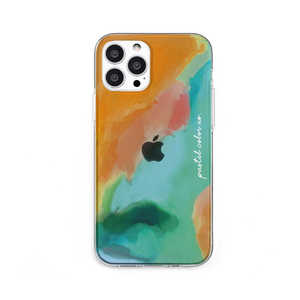 ROA iPhone 13 Pro ソフトクリアケース Pastel color OrangeGreen Dparks DS21200I13P ROA iPhone 13 Pro ソフトクリアケース Pastel color OrangeGreen Dparks DS21200I13P