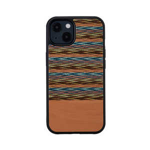 ROA iPhone 13 2眼 天然木ケース Browny Check Man & Wood I21229I13