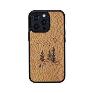 ROA iPhone 13 Pro 3眼 天然木ケース　camp Man & Wood I21235I13P