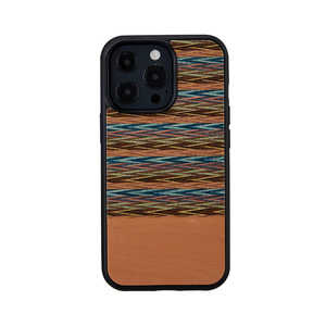 ROA iPhone 13 Pro 3眼 天然木ケース　Browny Check Man & Wood I21241I13P