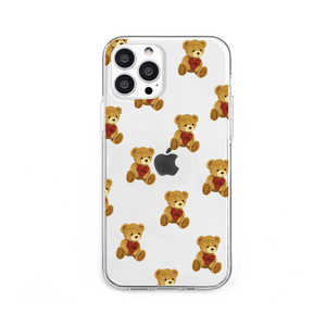 ROA iPhone 13 Pro ソフトクリアケース ハートテディ Dparks DS21555I13P ROA iPhone 13 Pro ソフトクリアケース ハートテディ Dparks DS21555I13P