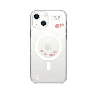 ROA iPhone 13 2眼 Magsafe対応ケース ターチャン　ピンクさかな abbi FRIENDS ABF21728I13