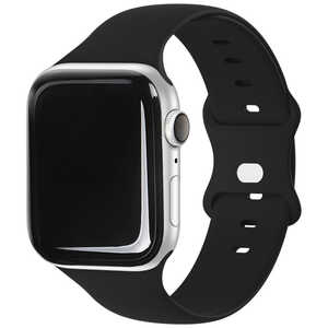 ROA SILICONE BAND for Apple Watch 41/40/38mm ブラック EGD21772AWBK