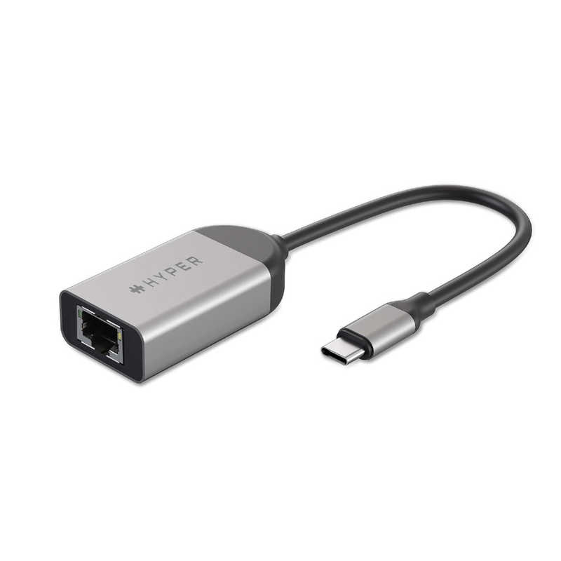 ROA ROA HyperDrive USB-C to 2.5Gbps Ethernetアダプタ スペースグレイ HP-HD425B HP-HD425B