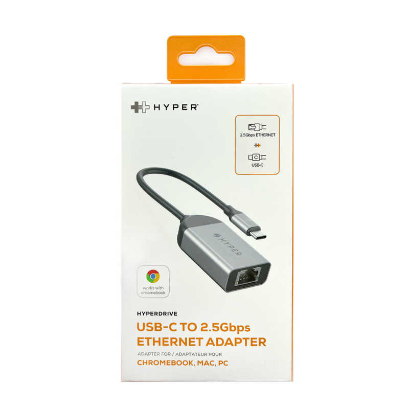 ROA ROA HyperDrive USB-C to 2.5Gbps Ethernetアダプタ スペースグレイ HP-HD425B HP-HD425B