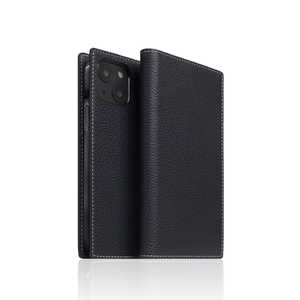 ROA Full Grain Leather Case for iPhone 13 mini ブラックブルー SLG Design SD22100I13MNBB
