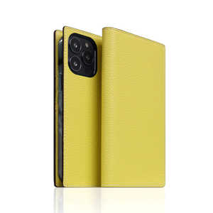 ROA Neon Full Grain Leather Diary Case for iPhone 13 Pro レモン SLG Design SD22122I13PLM ROA Neon Full Grain Leather Diary Case for iPhone 13 Pro レモン SLG Design SD22122I13PLM