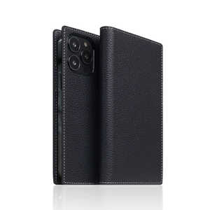 ROA Full Grain Leather Case for iPhone 13 Pro ブラックブルー SLG Design SD22129I13PBB