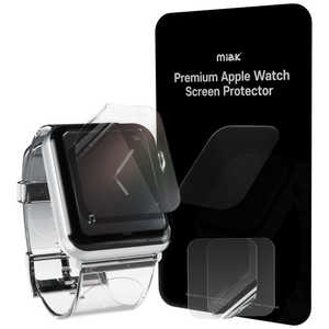 ROA セルフヒーリング 液晶保護フィルム for Apple Watch Series 7 45mm (2枚入り) miak (ミアック) MA22173AW