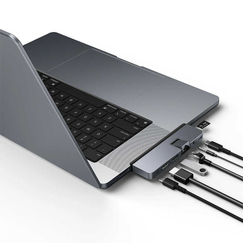 ROA ROA HyperDrive 7 in 2 USB-C Hub for MacBook Pro 2016-2021 スペースグレイ HP-HD575-G HP-HD575-G