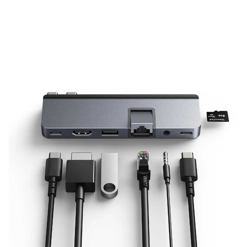 ROA ROA HyperDrive 7 in 2 USB-C Hub for MacBook Pro 2016-2021 スペースグレイ HP-HD575-G HP-HD575-G