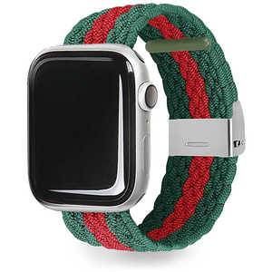 ROA LOOP BAND for Apple Watch 41/40/38mm グリーン&レッド EGD23114AW