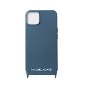 ROA iPhone 13 mini PHONENECKLACE ロープネックストラップ付シリコンケース ブルー  PN23249I13MBL