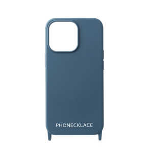 ROA iPhone 13Pro PHONENECKLACE ロープネックストラップ付シリコンケース ブルー  PN23273I13PBL