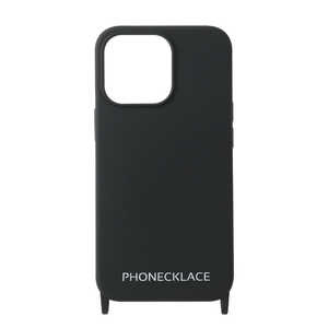 ROA iPhone 13Pro MAX PHONENECKLACE ハンドチェーン付シリコンケース ブラック  PN23277I13PMBK