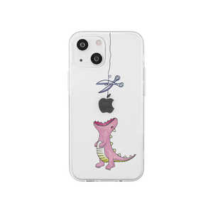 ROA iPhone 14 6.1インチ ソフトクリアケース はらぺこザウルス ピンク AKAN AK23498I14 ROA iPhone 14 6.1インチ ソフトクリアケース はらぺこザウルス ピンク AKAN AK23498I14