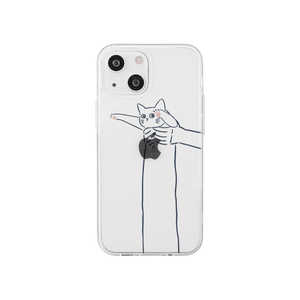 ROA iPhone 14 6.1インチ ソフトクリアケース シロネコ AKAN AK23515I14 ROA iPhone 14 6.1インチ ソフトクリアケース シロネコ AKAN AK23515I14