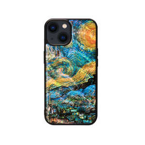 ROA iPhone 14 6.1インチ 天然貝ケース 星月夜 ikins I23573I14 ROA iPhone 14 6.1インチ 天然貝ケース 星月夜 ikins I23573I14