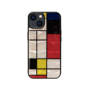 ROA iPhone 14 6.1インチ 天然貝ケース Mondrian ikins I23579I14