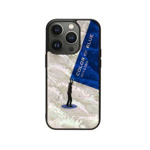ROA iPhone 14 Pro 6.1インチ 天然貝ケース Royal Blue ikins I23584I14P